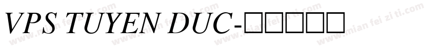 VPS Tuyen Duc字体转换
